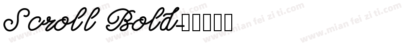 Scroll Bold字体转换